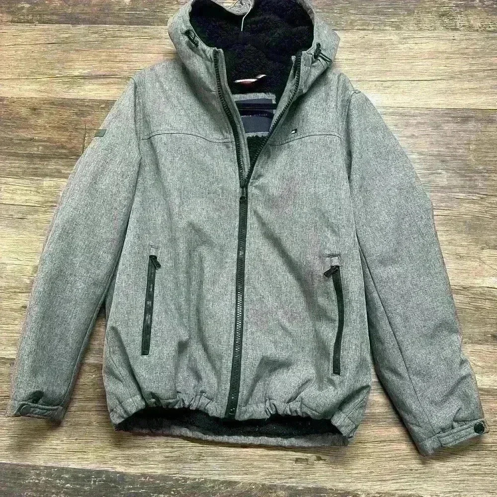 Tommy Hilfiger Gray Casual Sporty Jacket Size Medium